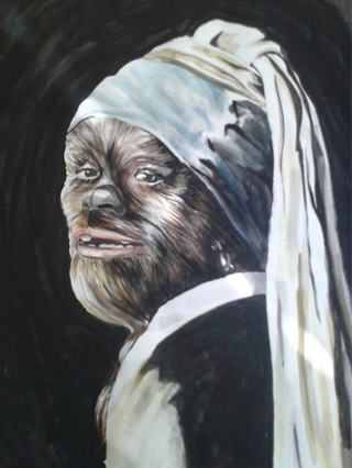 Illustration for article titled Chewbacca Is Beautiful As The Wookiee With The Pearl Earring (And More)
